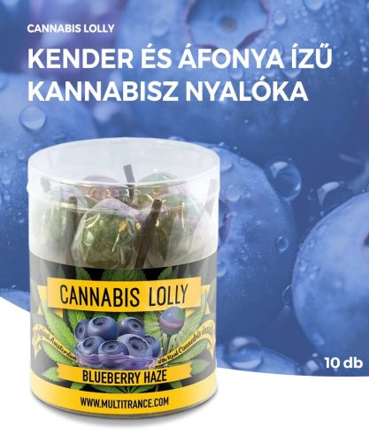 Cannabis Blueberry Haze Lollies - Cutie cadou (10 Lollies)