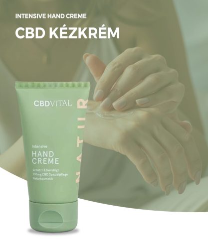 Cremă de mâini CBDVital cu 100 mg CBD