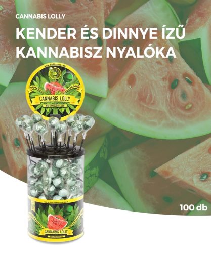Cannabis Watermelon Kush Lollies - Display Container (100 Lollies)