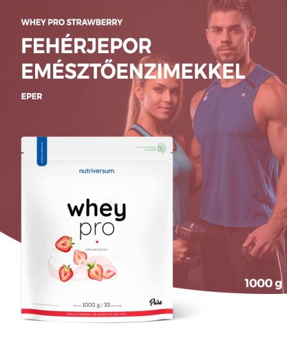 Nutriversum Whey PRO 1000 g - Căpșuni