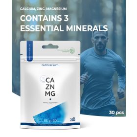 Nutriversum Calcium Zinc Magneziu - 30 comprimate