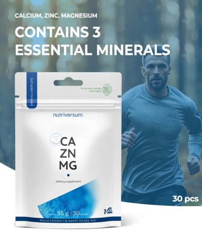 Nutriversum Calcium Zinc Magneziu - 30 comprimate