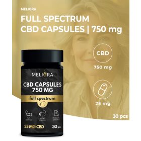 Meliora capsule CBD 25 mg 30 buc | 750 mg