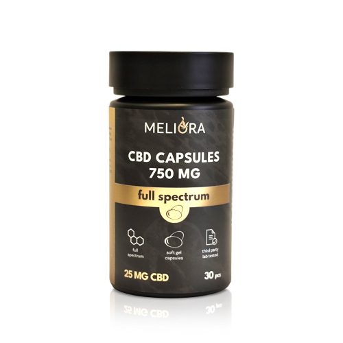 Meliora capsule CBD 25 mg 30 buc | 750 mg