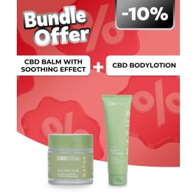   CBDVital Akutbalzsam 300 mg CBD-vel + CBDVital Bodylotion plus CBD testápoló tej