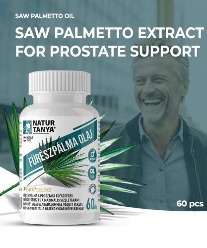 Natur Tanya® Capsule cu ulei de Saw Palmetto – 60 buc.