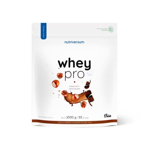 Nutriversum Whey PRO 1000 g - Alune - ciocolată