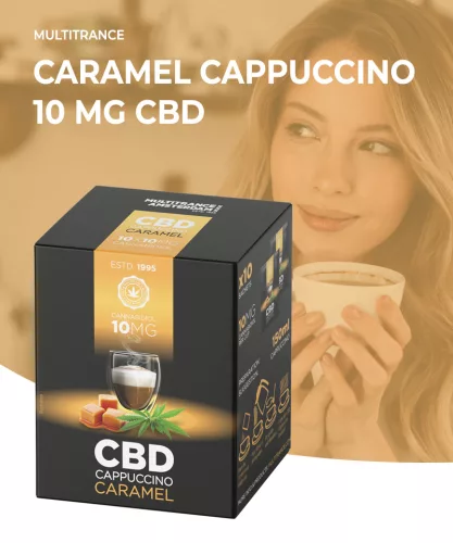 CBD Coffee Instant Caramel Cappuccino 10 mg (10 sachets) 