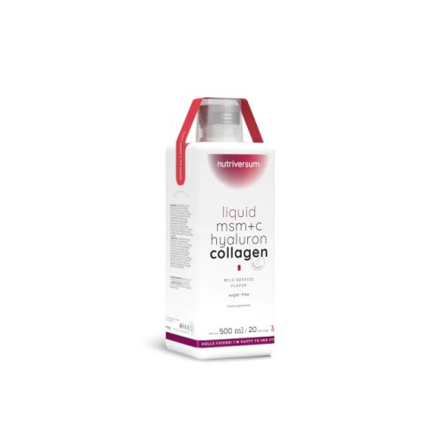 Nutriversum Liquid MSM+C Hyaluron Colagen 500 ml fructe de pădure
