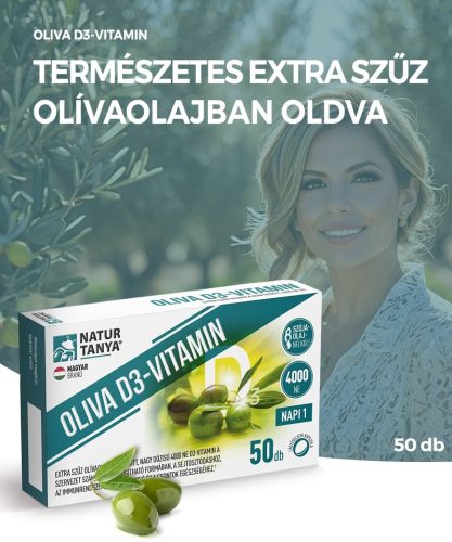 Natur Tanya® OLIVA Vitamina D3 4000 UI - 50 buc