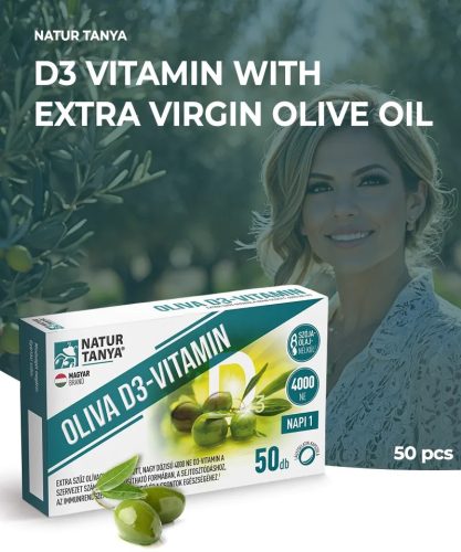 Natur Tanya® OLIVA Vitamina D3 4000 UI - 50 buc