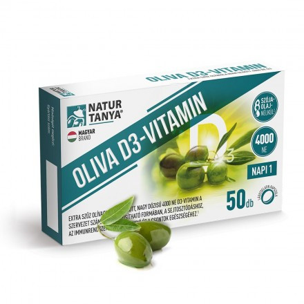 Natur Tanya® OLIVA Vitamina D3 4000 UI - 50 buc