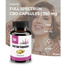Hemp4Life Capsule din ulei de cânepă 750 mg 30 buc
