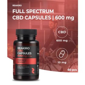 Reakiro Energy Boost capsule CBD 60 buc | 600 mg