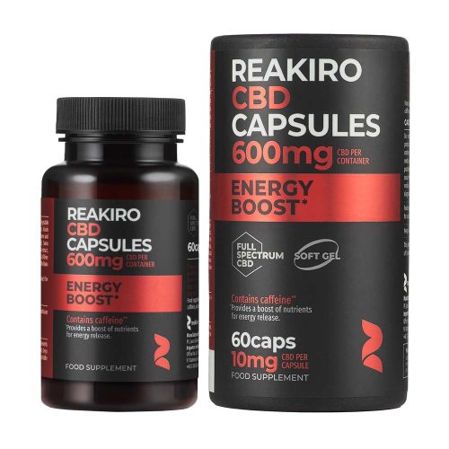 Reakiro Energy Boost capsule CBD 60 buc | 600 mg