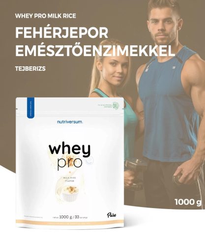 Nutriversum Whey PRO 1000 g - Lapte orez