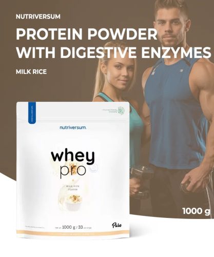 Nutriversum Whey PRO 1000 g - Orez cu lapte