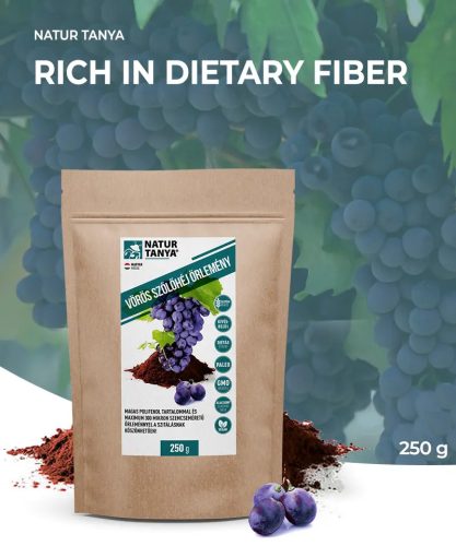Natur Tanya® Pulbere din coajă de struguri roșii - 250 g