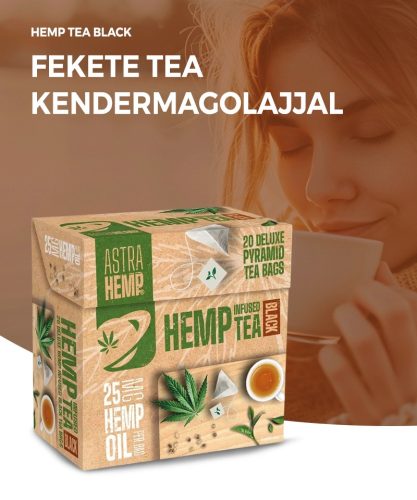 Astra Hemp Black Tea 25mg Ulei de cânepă 