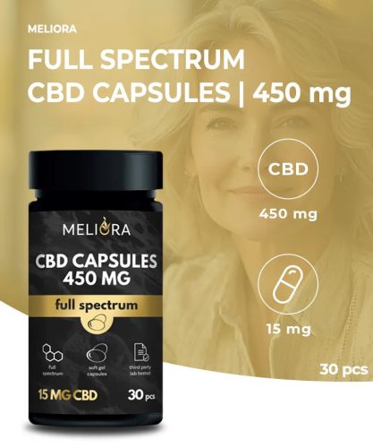 Meliora capsule CBD 15 mg 30 buc | 450 mg