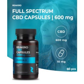 Reakiro Omega-3 capsule CBD 60 buc | 600 mg