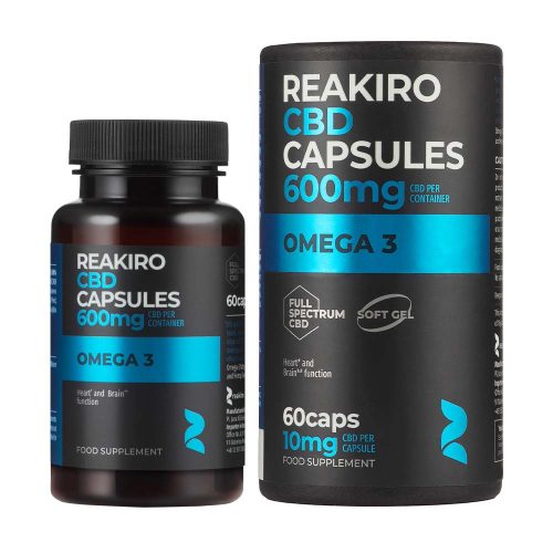 Reakiro Omega-3 capsule CBD 60 buc | 600 mg