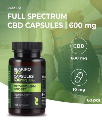 Reakiro Metabolism Boost capsule CBD 60 buc | 600 mg