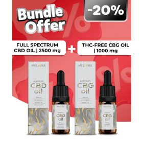   Meliora Teljes Spektrumú 25% CBD olaj + Meliora 10% CBG olaj 1000 mg