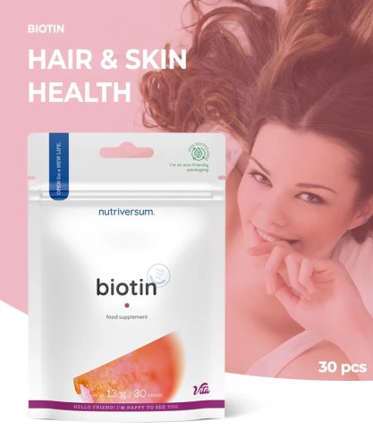 Nutriversum Biotin comprimate - 30 comprimate