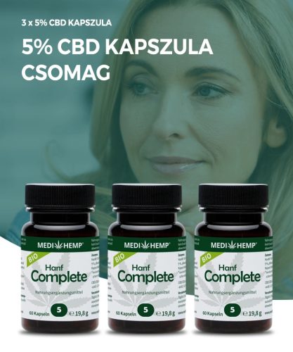 CBD Trio Pack 3x5% capsule CBD