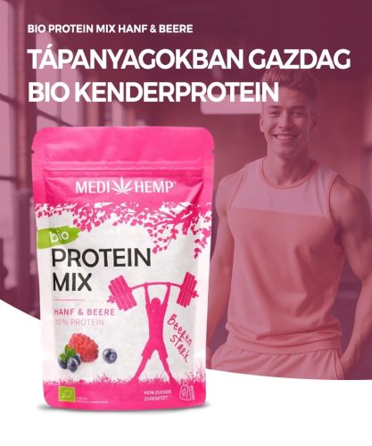 Medihemp Proteină organică din cânepă în aromă de fructe de pădure 200 g