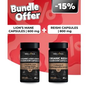   Meliora Süngomba kapszula 60 db + Meliora Pecsétviaszgomba kapszula 60 db