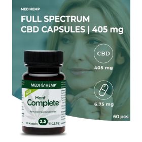 MEDIHEMP Hanf Complete capsule 2,5% 60 buc
