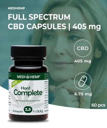 MEDIHEMP Hanf Complete capsule 2,5% 60 buc