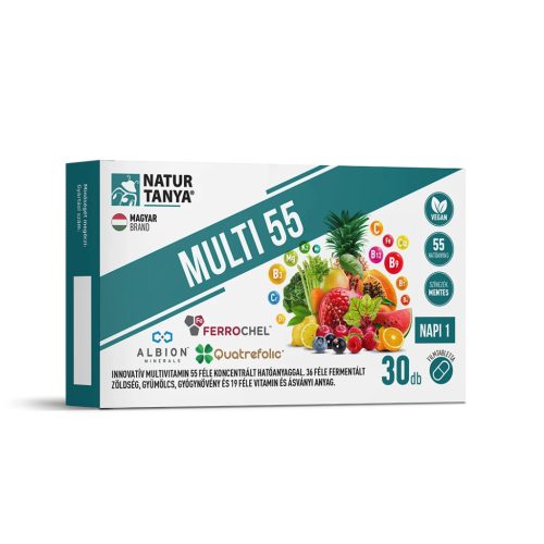 Natur Tanya® MULTI 55 – Multivitamine cu 55 de substanțe active diferite – 30 buc.