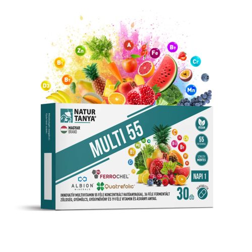 Natur Tanya® MULTI 55 – Multivitamine cu 55 de substanțe active diferite – 30 buc.