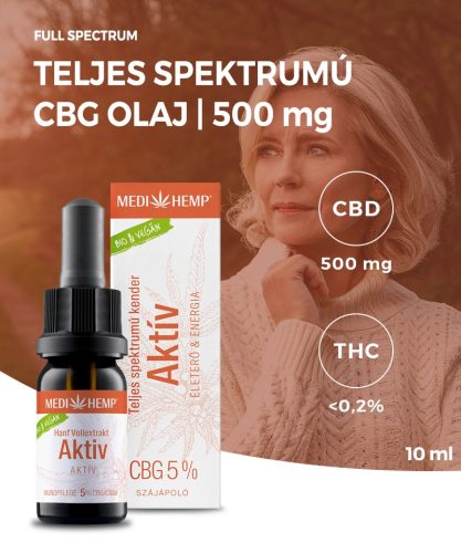 MEDIHEMP Cânepă Bio Essence 5% 10 ml ulei CBG