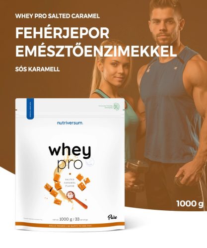 Nutriversum Whey PRO 1000 g - Caramel sărat