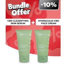   CBDVital Clearifying Skin szérum + CBDVital Hydracalm arckrém 150 mg CBD-vel