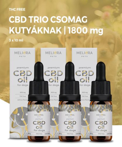 CBD Trio Pack pentru câini 3x6% 600 mg 