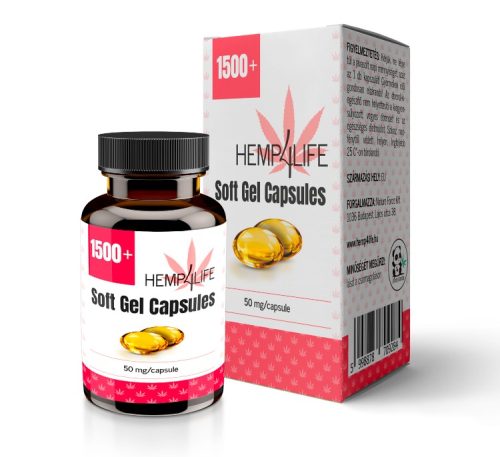 Hemp4Life Capsule din ulei de cânepă 1500 mg 30 buc