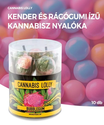 Bomboane de gumă cu bule de canabis - cutie cadou (10 bomboane)
