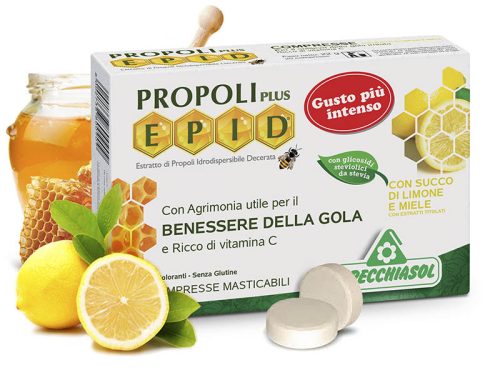 Natur Tanya® S. EPID® Tablete de supt cu propolis și vitamina C (miere-lămâie) – 20 buc.