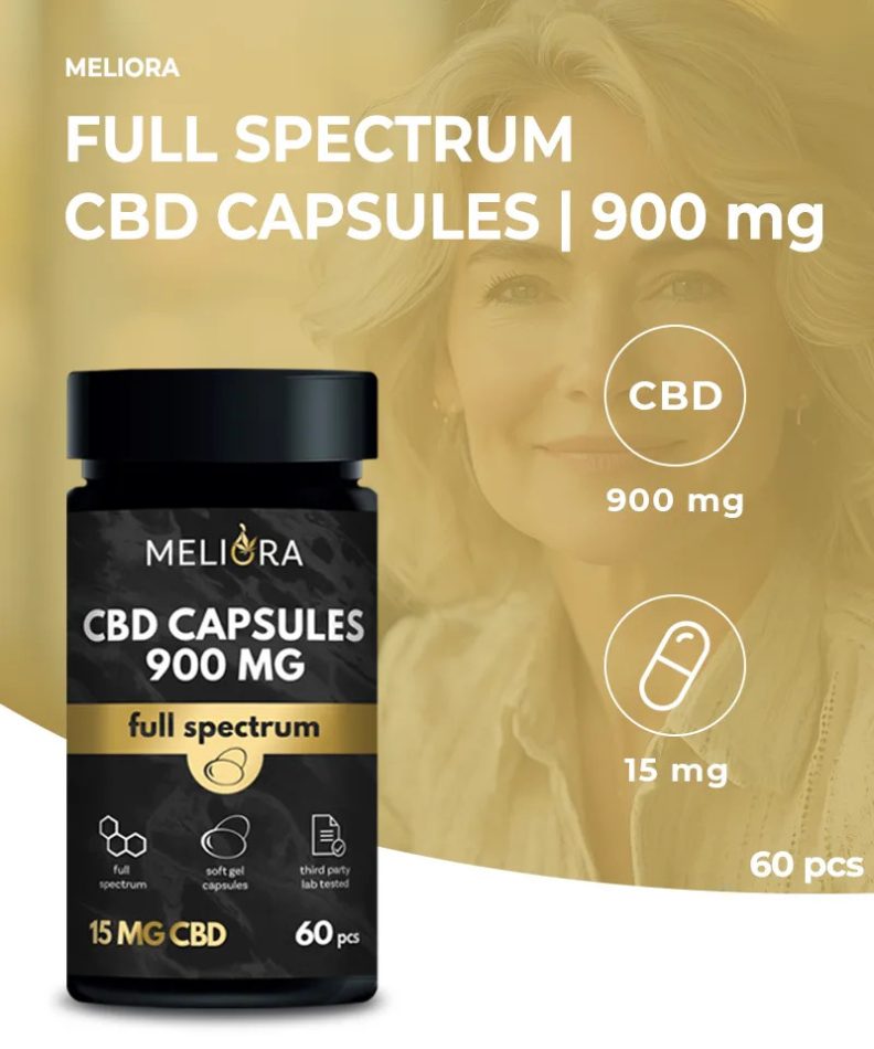 Meliora Capsule CBD 15 mg 60 buc | 900 mg