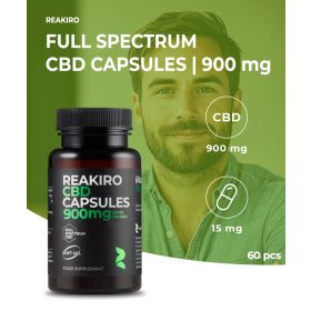 Reakiro capsule CBD 15 mg 60 buc | 900 mg