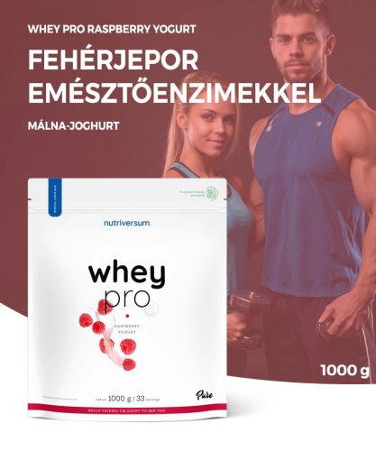 Nutriversum Whey PRO 1000 g - Iaurt de zmeură
