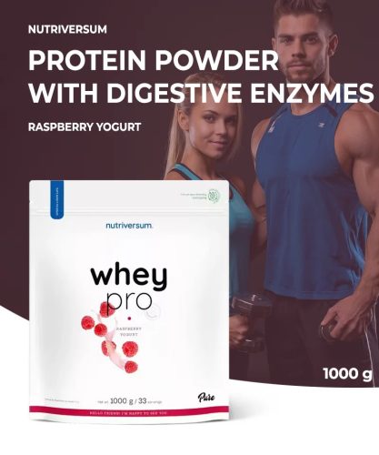 Nutriversum Whey PRO 1000 g - Iaurt de zmeură