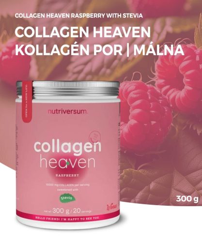 Nutriversum Colagen Heaven cu zmeură Stevia 300 g
