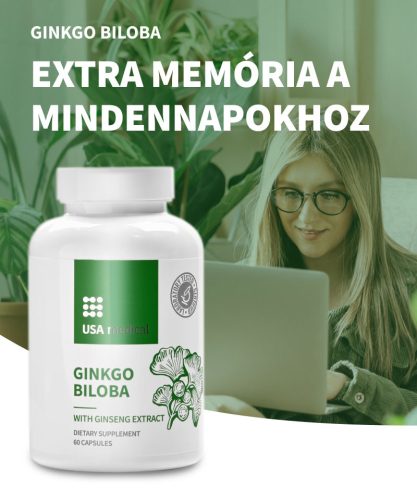USA Medical Ginkgo Biloba kapszula 60 db