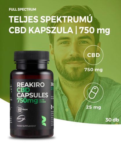 Reakiro CBD capsule 25 mg 30 capsule | 750 mg
